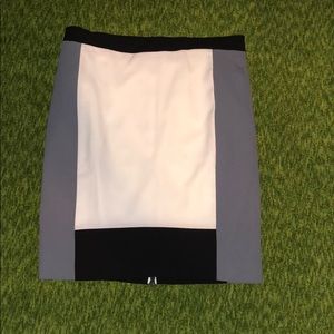 Color block pencil skirt